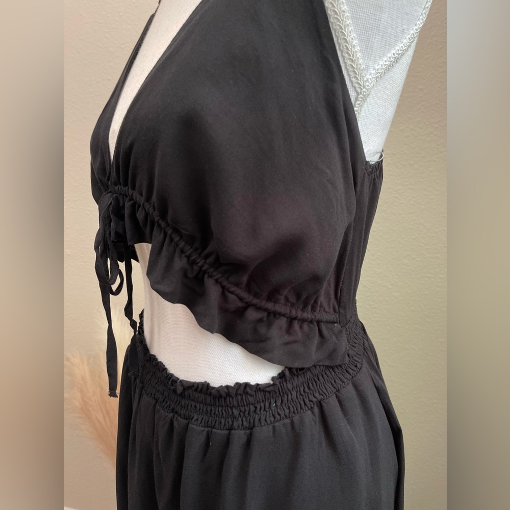 NEW Mainstrip - Black Fun Boho Vacation Destination Summer Maxi Dress - Picture 9 of 15